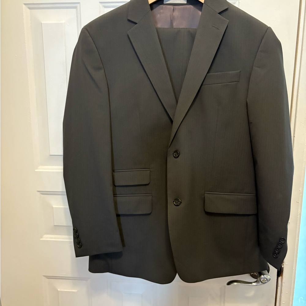Michael Kors Charcoal Pinstripe Gray Men's Suit